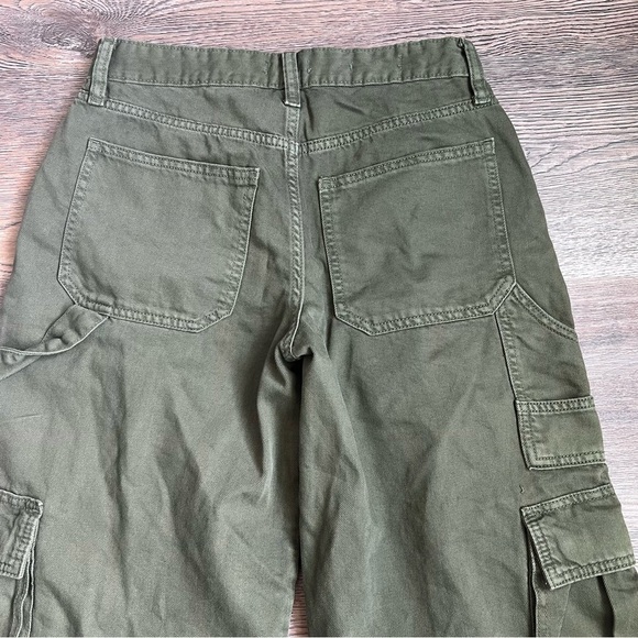 Wild Fable Olive Green Cargo Flare Pants - Picture 7 of 9